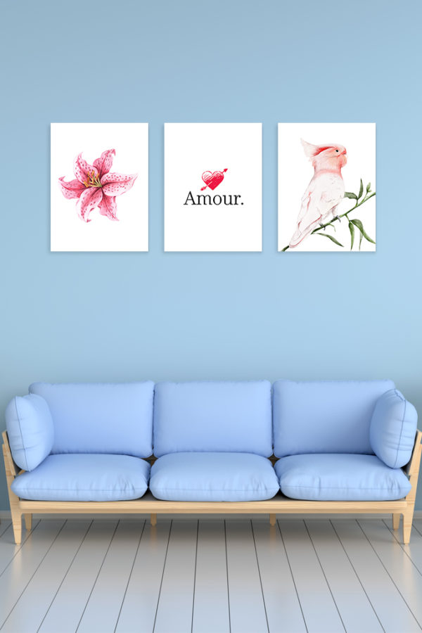 Mot Amour Coeur et Flèche – Image 3