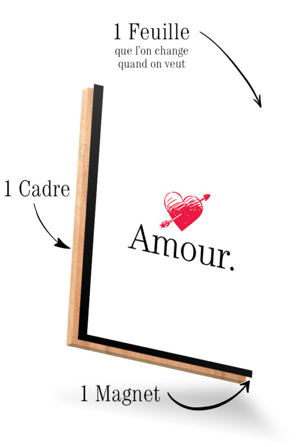 Mot Amour Coeur et Flèche – Image 4