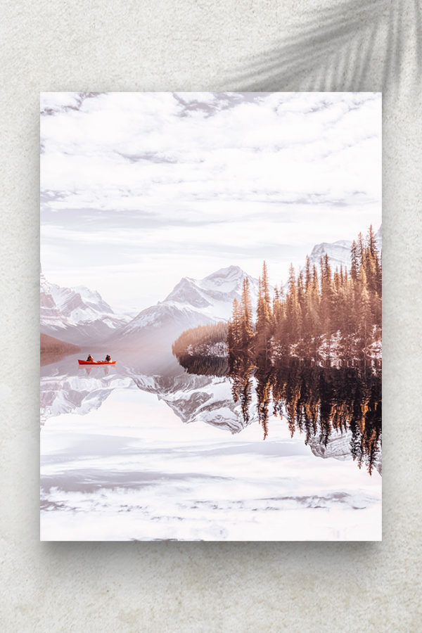 Canoé Rouge Flottant