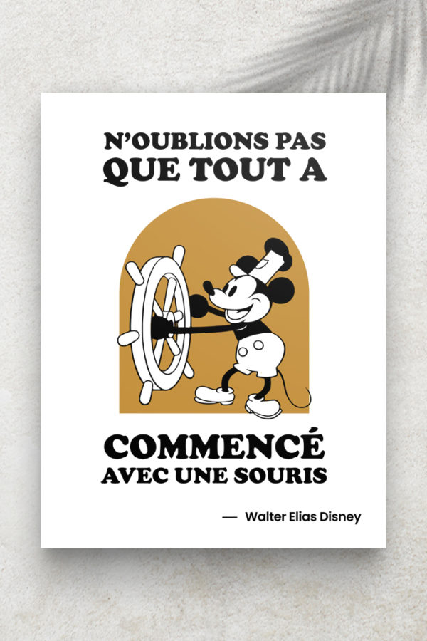 Citation souris - Walter Elias Disney